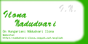ilona nadudvari business card